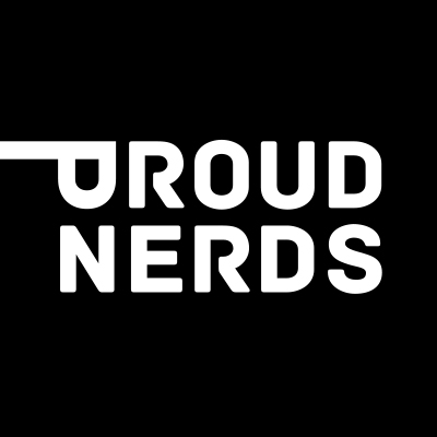 Proud Nerds Logo Vierkant RGB Wit 400X400px